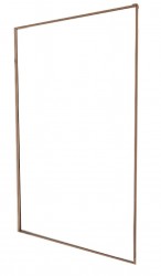 MEXEN - KIOTO rám skla kartáčované ružové zlato 10mm (800-04-60-X)