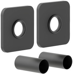 MEXEN - Krycia rozeta na pripojenie radiátora, antracit (W909-000-66)