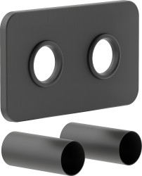 MEXEN - Krycia rozeta na pripojenie radiátora, antracit (W910-000-66)