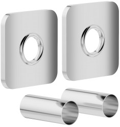 MEXEN - Krycia rozeta pre pripojenie radiátora, chróm (W909-000-01)