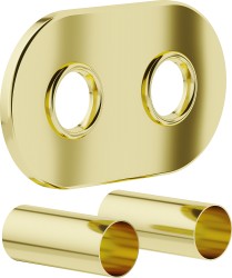 MEXEN - Krycia rozeta pre pripojenie radiátora, zlatá (W905-000-50)
