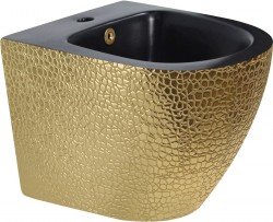 MEXEN - Lena bidet, čierna/zlatá vzor (35224878)
