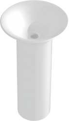 MEXEN - Leta Voľne stojace umývadlo z liateho mramoru 45 x 45, biela mat (26574500)