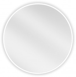 MEXEN - Loft zrkadlo 60 cm, biely rám (9850-060-060-000-20)