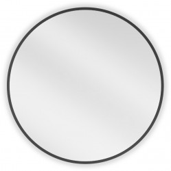 MEXEN - Loft zrkadlo 60 cm, čierny rám (9850-060-060-000-70)