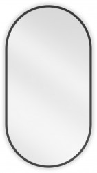 MEXEN - Loft zrkadlo 75 x 40 cm, čierny rám (9851-075-040-000-70)