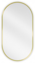 MEXEN - Loft zrkadlo 75 x 40 cm, zlatý rám (9851-075-040-000-50)