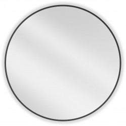 MEXEN - Loft zrkadlo 80 cm, čierny rám (9850-080-080-000-70)