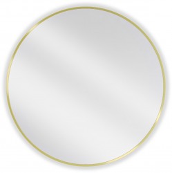 MEXEN - Loft zrkadlo 80 cm, zlatý rám (9850-080-080-000-50)