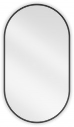 MEXEN - Loft zrkadlo 80 x 45 cm, čierny rám (9851-080-045-000-70)