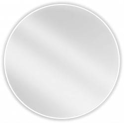 MEXEN - Loft zrkadlo 90 cm, biely rám (9850-090-090-000-20)