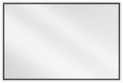 MEXEN - Loft zrkadlo 90 x 60, čierny rám (9852-090-060-000-70)