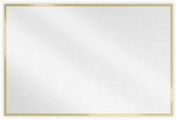 MEXEN - Loft zrkadlo 90 x 60 cm, zlatý rám (9852-090-060-000-50)