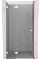 MEXEN - LUNAR hliníkový profil s magnetickým tesnením 1 ks, biela (830-01-20)