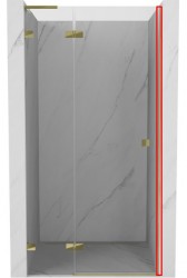 MEXEN - LUNAR hliníkový profil s magnetickým tesnením 1 ks, zlatá (830-01-50)