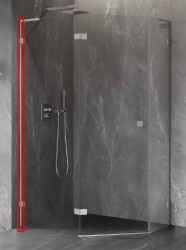 MEXEN - LUNAR nástenná lišta 200 cm 1 ks, nikel kartárovaná (830-00-97)