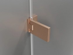 MEXEN - LUNAR nástenné pánty ľavá 2 ks meď kartáčovaná (830-06-65-L)