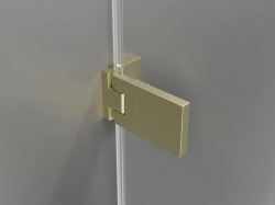 MEXEN - LUNAR nástenné pánty ľavá 2 ks zlatá kartáčovaná (830-06-55-L)