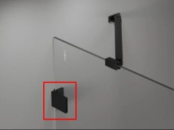 MEXEN - LUNAR nástenný držiak s krytkou /2 kusy/, čierna (830-04-70)