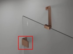 MEXEN - LUNAR nástenný držiak s krytkou /2 kusy/, meď kartáčovaná (830-04-65)