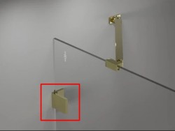 MEXEN - LUNAR nástenný držiak s krytkou /2 kusy/, zlaté (830-04-50)