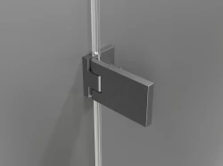 MEXEN - LUNAR nástenný pánt pre 836 /2 kusy/, grafit kartáčovaná (830-16-66)