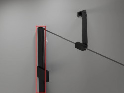 MEXEN - LUNAR nástenný profil čierna (897-00-70)