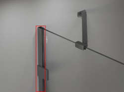 MEXEN - LUNAR nástenný profil grafit metal (897-00-95)