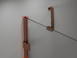 MEXEN - LUNAR nástenný profil ružové zlato (897-00-60)