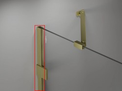 MEXEN - LUNAR nástenný profil zlatá kartáčovaná (897-00-55)