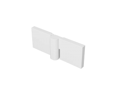 MEXEN - LUNAR pánty pre päťuhlú zástenu 2 ks ľavé biela (830-07-20-L)