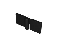 MEXEN - LUNAR pánty pre päťuhlú zástenu 2 ks ľavé čierna (830-07-70-L)