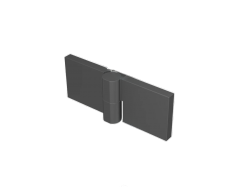 MEXEN - LUNAR pánty pre päťuhlú zástenu 2 ks ľavé grafit metal (830-07-95-L)