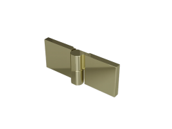 MEXEN - LUNAR pánty pre päťuhlú zástenu 2 ks ľavé zlatá (830-07-50-L)