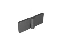 MEXEN - LUNAR pánty pre päťuhlú zástenu 2 ks pravej grafit kartáčovaná (830-07-66-P)
