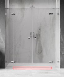 MEXEN - LUNAR prahová lišta rovná 200 cm chróm (830-03-01)