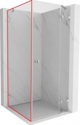 MEXEN - LUNAR walk-in 80x200 cm 8mm transparent ľavá (830-080-000-00-00-L)