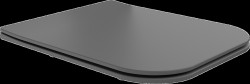MEXEN - Madox WC sedátko Soft Close slim, duroplast, szara ciemna mat (39154061)