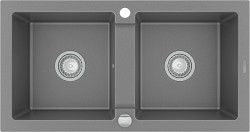MEXEN - Mario granitový drez dve bunky 820x436 mm, sivá (6504822000-71)