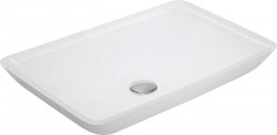 MEXEN - Megan sklenené umývadlo 56x36, biela (24135630)