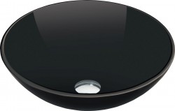 MEXEN - Mira sklenené umývadlo 42, čierna (24124270)