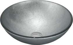 MEXEN - Mira sklenené umývadlo 42, strieborná (24124211)