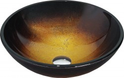 MEXEN - Mira sklenené umývadlo 42, zlatá tmavá (24124251)