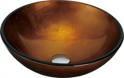 MEXEN - Mira sklenené umývadlo 42, zlaté (24124250)