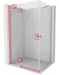 MEXEN - MIST montážna sada pre 8A5, chróm, ľavá (8A5-01-L)