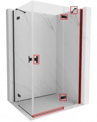 MEXEN - MIST montážna sada pre 8A5, čierna, pravá (8A5-70-P)