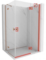 MEXEN - MIST montážna sada pre 8A5, meď kartáčovaná, pravá (8A5-65-P)