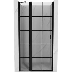 MEXEN - Mist sprchové dvere krídlové ľavé 75, čierna dekor, čierna (8A4-075-000-70-77-L)