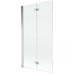 MEXEN - MIST vaňová zástena 100x150 cm 6mm 2-s, chróm, číra, ľavá (8A9-100-002-01-00-L)
