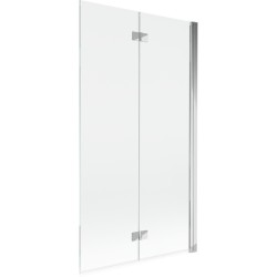 MEXEN - MIST vaňová zástena 100x150 cm 6mm 2-s, chróm, číra, pravá (8A9-100-002-01-00-P)